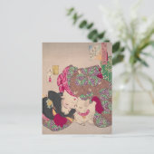 女猫芳年ヴィンテージジャパンプリント ポストカード (スタンド正面)