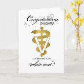 女獣医ホワイトコート式 カード (黄色い花)