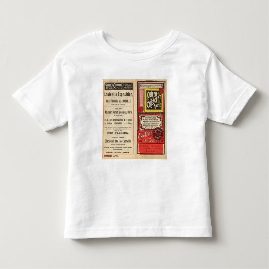 女王および三日月形のルート トドラーTシャツ (正面)