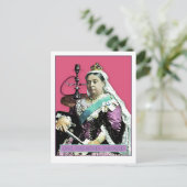 女王および水ぎせる ポストカード (スタンド正面)