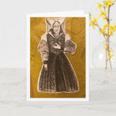 女王からお誕生日のカードを贈ります カード (黄色い花)