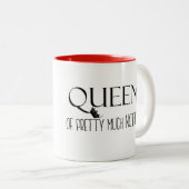 「女王かわいらしさまはケーキが欲しくないの!」 ツートーンマグカップ (正面右)