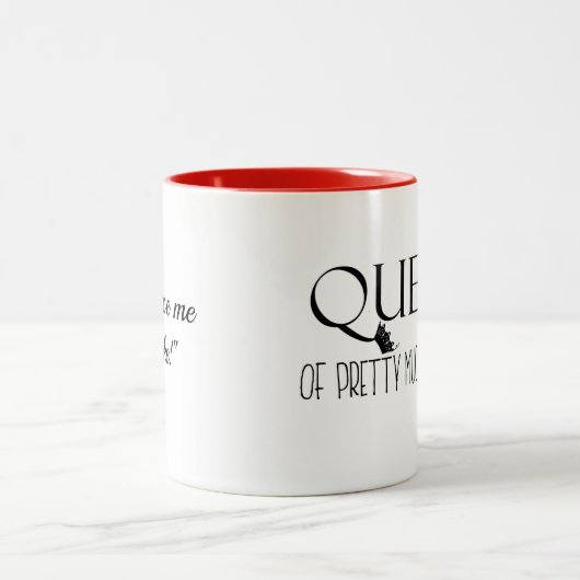 「女王かわいらしさまはケーキが欲しくないの!」 ツートーンマグカップ (中央)