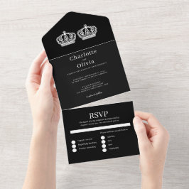 女王が二人でゲイ結婚する オールインワン招待状