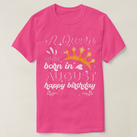 女王が生まれハッピーバースデーで威厳があるある Tシャツ (デザイン正面)