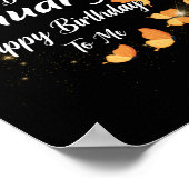 女王が生まれ一月にハッピーバースデーした ポスター (角)