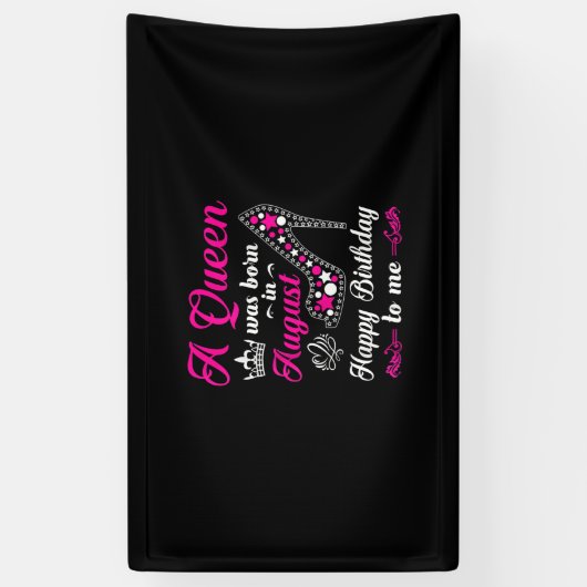 女王が生まれ誕生日に威厳があるいた 横断幕 (縦)