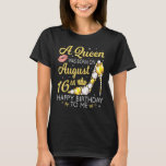女王が16生まれハッピーバースデーに威厳がある着いた Tシャツ<br><div class="desc">女王が16生まれハッピーバースデーに私の母に。</div>