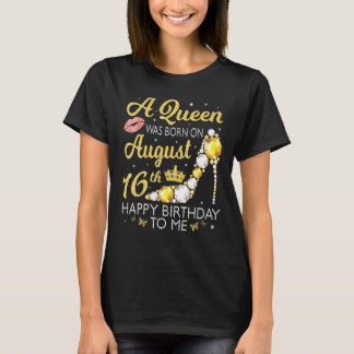 女王が16生まれハッピーバースデーに威厳がある着いた Tシャツ