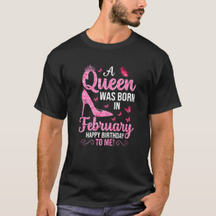 女王が2月生まれに私のハッピーバースデーに来た Tシャツ