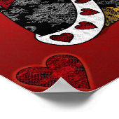 「女王さまの全ハートプリント ポスター (角)