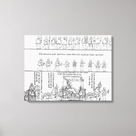 女王さまは砂の上に キャンバスプリント (正面)