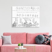 女王さまは砂の上に キャンバスプリント (インサイチュ (リビング))