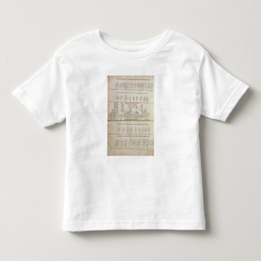女王さまは砂の上に トドラーTシャツ (正面)