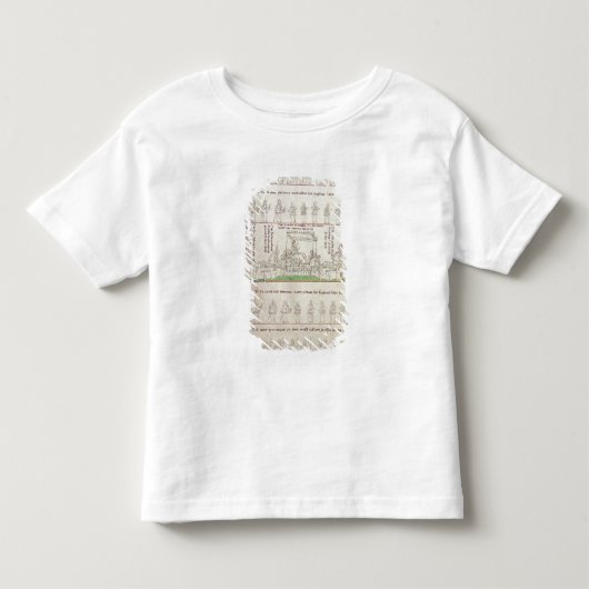女王さまは砂の上に トドラーTシャツ (正面)