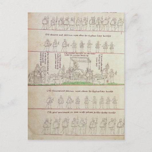 女王さまは砂の上に ポストカード (正面)