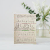 女王さまは砂の上に ポストカード (スタンド正面)