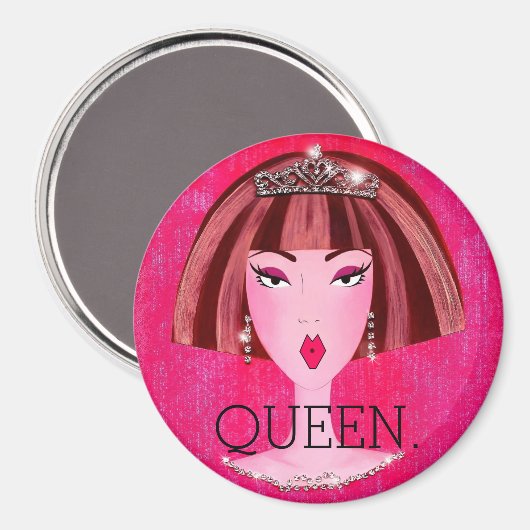 「女王さま」 マグネット (正面/裏面)