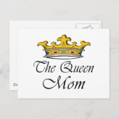 女王さま！Tシャツとプレゼントのアイディアママ。 ポストカード (正面/裏面)