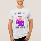 女王である簡単ではない トライブレンドTシャツ (正面)