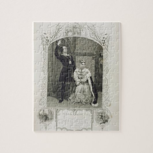 女王としてゲトルートハムレットおよび失敗GlynとしてPhelps氏 ジグソーパズル (縦)