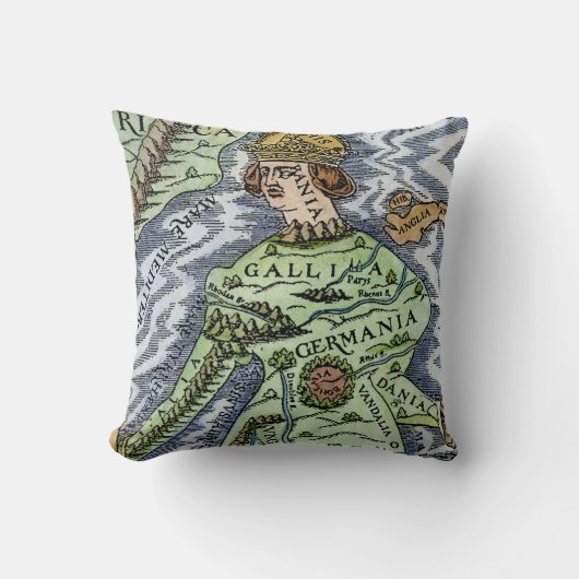 女王としてヨーロッパ、1588年 クッション (正面)