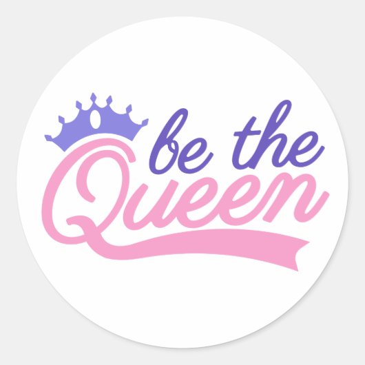 女王になる ラウンドシール (正面)