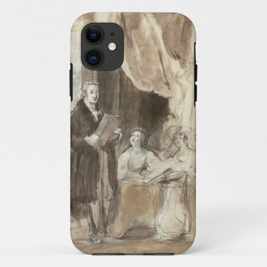 女王にビクトリア読んでいるロバート・ピール Case-Mate iPhoneケース (裏面)