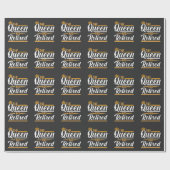 女王に女恩退職した人がおもしろいいる ラッピングペーパー (フラット)