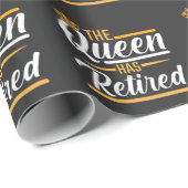 女王に女恩退職した人がおもしろいいる ラッピングペーパー (ロールコーナー)