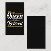 女王に女恩退職した人がおもしろいいる 名刺 (正面/裏面)