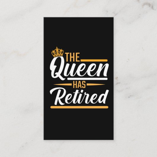 女王に女恩退職した人がおもしろいいる 名刺 (正面)