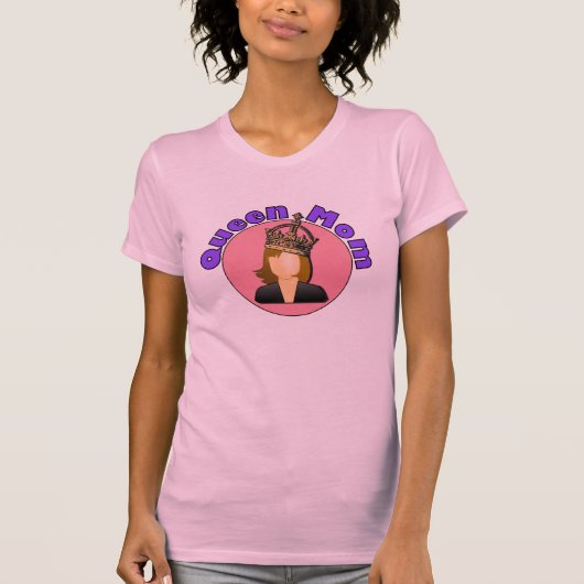 女王のお母さんのピンク Tシャツ (正面)