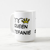 女王のための大きい特大王のサイズのコーヒー・マグ コーヒーマグカップ (正面左)