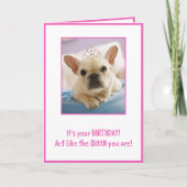 女王のように振る舞う カード (正面)