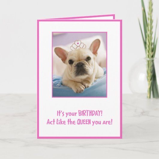 女王のように振る舞う カード (正面)