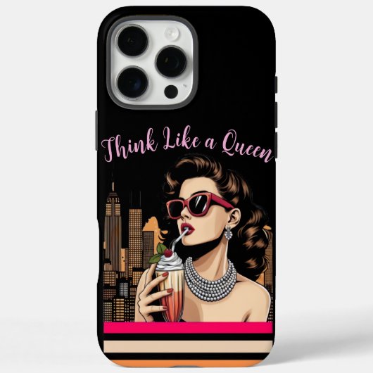 女王のように考えよう - 励ましとエンパワーメント Case-Mate iPhoneケース (裏面)