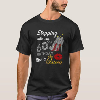 女王のように60誕生日に入るパーティー Tシャツ