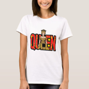 女王のイラスト 王妃の女性 Tシャツ