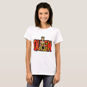 女王のイラスト 王妃の女性 Tシャツ (正面フル)