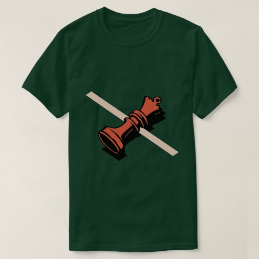女王のギャンビットチェス Tシャツ (デザイン正面)