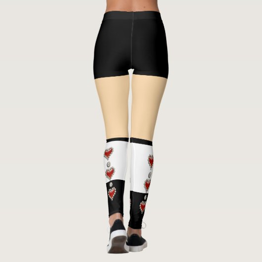 女王のハートの衣裳のテーマのパーティー レギンス (裏面)