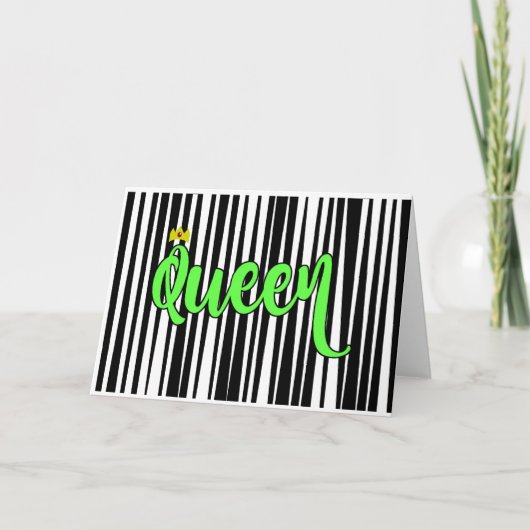 女王のバースデー・カード(標準サイズ) カード (正面)