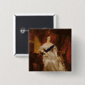 女王のビクトリアポートレート 缶バッジ (正面&裏面)