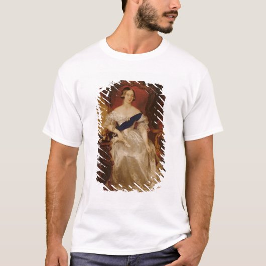 女王のビクトリアポートレート Tシャツ (正面)