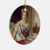 女王のビクトリア(1819-1901年) 1859年ポートレート(油o セラミックオーナメント (右)