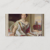 女王のビクトリア(1819-1901年) 1859年ポートレート(油o 名刺 (裏面)