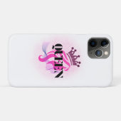 女王のピンククラウン デザイン - 強く美しい女性の力 Case-Mate iPhoneケース (裏面(横))