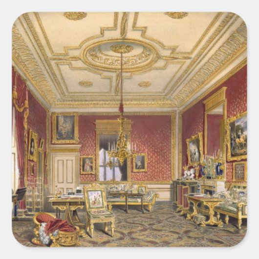 女王のプライベートな居間、ウィンザー城。 スクエアシール (正面)