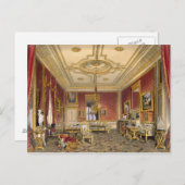 女王のプライベートな居間、ウィンザー城。 ポストカード (正面/裏面)